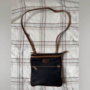 Black and brown crossbody
